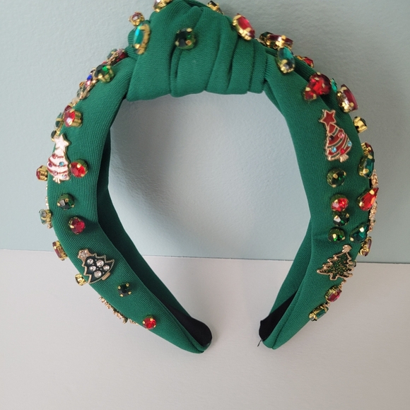 Christmas Headband for women Bejeweled Hairband - Picture 5 of 11